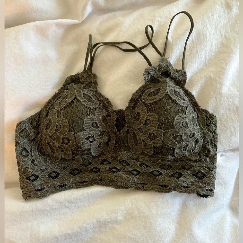 Olive Lace Wishlist Nordstrom Bralette Size L